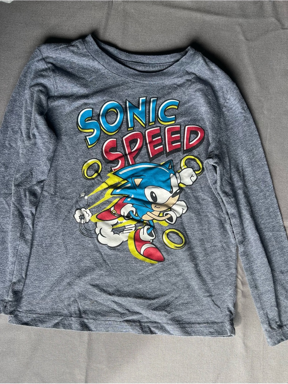 jumping beans Gray Sonic Speed Long-Sleeve Tee